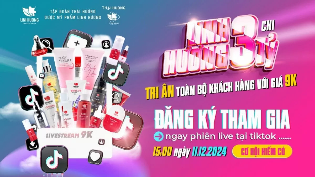 Hành trình 10 năm Dược mỹ phẩm Linh Hương với Megalive sale đồng giá 9 nghìn - cú sốc chưa từng có!