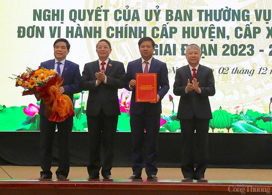 cong bo nghi quyet cua quoc hoi ve sap xep don vi hanh chinh huyen xa tinh quang nam