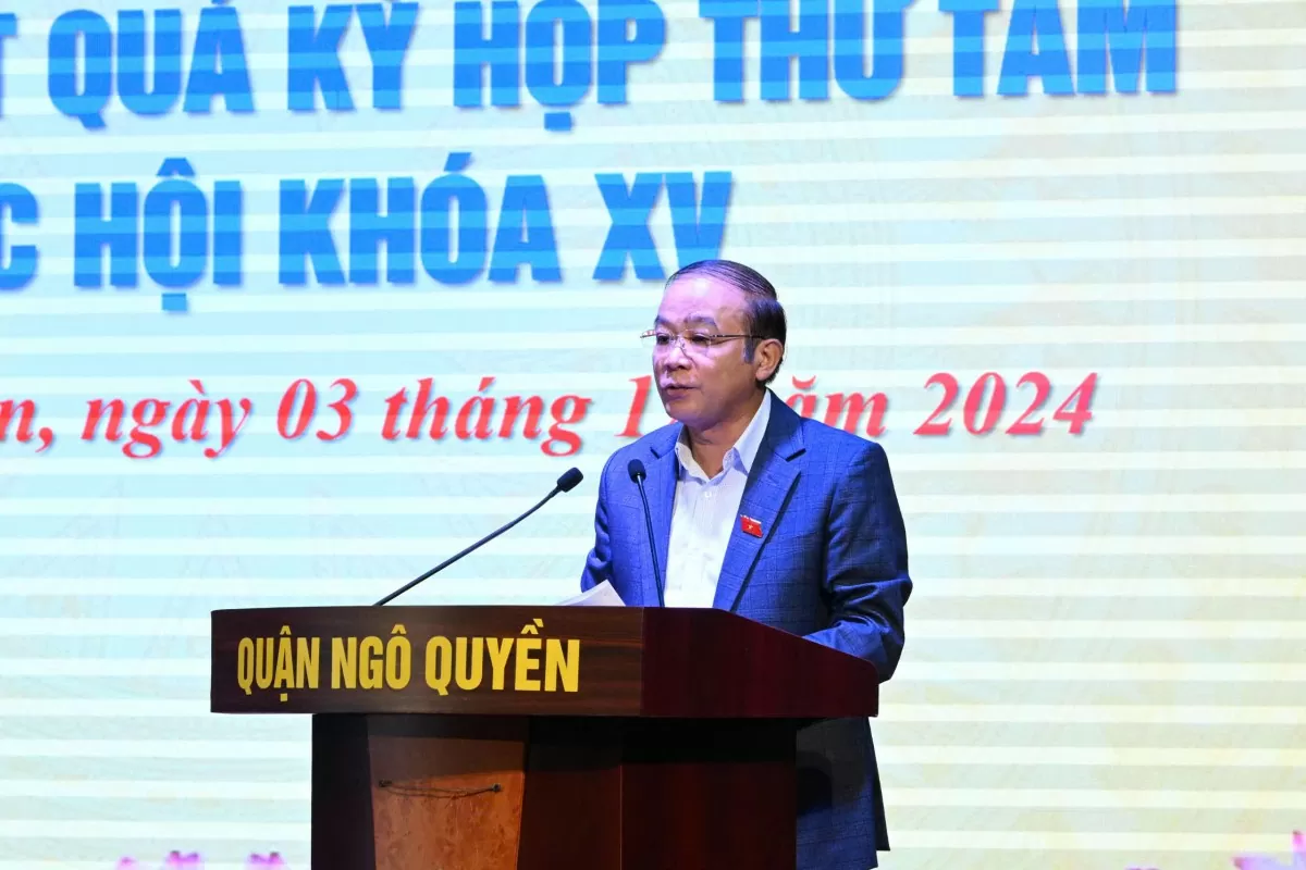 CHÙM ẢNH: Bộ trưởng Nguyễn Hồng Diên và Đoàn đại biểu Quốc hội thành phố Hải Phòng tiếp xúc cử tri CHÙM ẢNH: Bộ trưởng Nguyễn Hồng Diên và Đoàn đại biểu Quốc hội thành phố Hải Phòng tiếp xúc cử tri