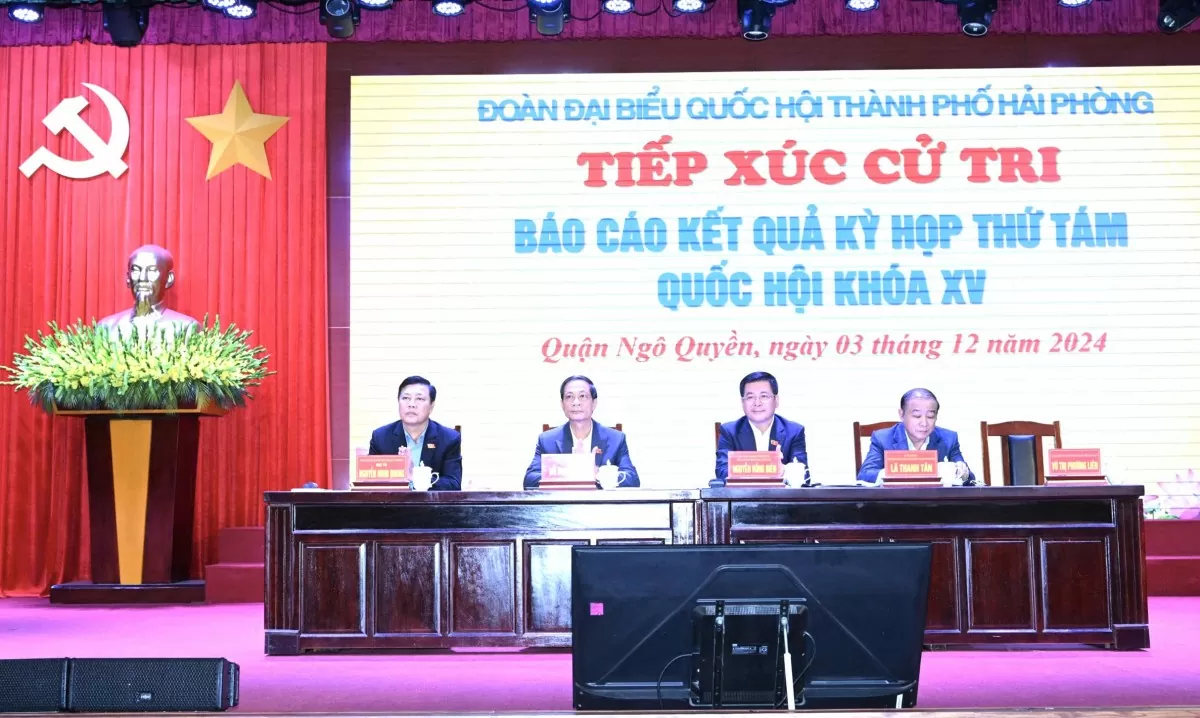 doan dai bieu quoc hoi thanh pho hai phong lam viec tich cuc trach nhiem cao truoc cu tri nhan dan