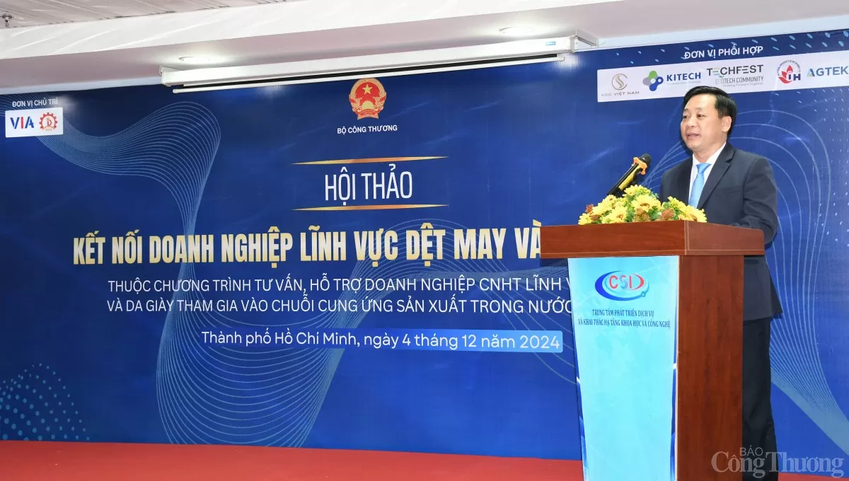 Bộ Công Thương thúc đẩy kết nối chuỗi cung ứng cho doanh nghiệp dệt may, da giày