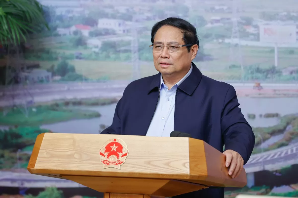 Thủ tướng phát biểu tại phiên họp 15 Ban Chỉ đạo các dự án GTVT trọng điểm - Ảnh: VGP/Nhật Bắc