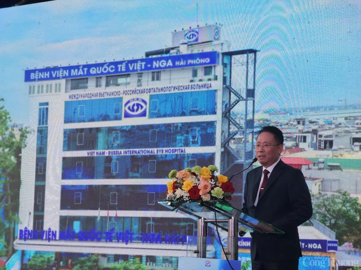 Ông Dương Chí Kiên - Chủ tịch Hội đồng Quản trị Tập đoàn Y tế Việt-Nga phát biểu tại sự kiện - Ảnh: Thảo Nguyên