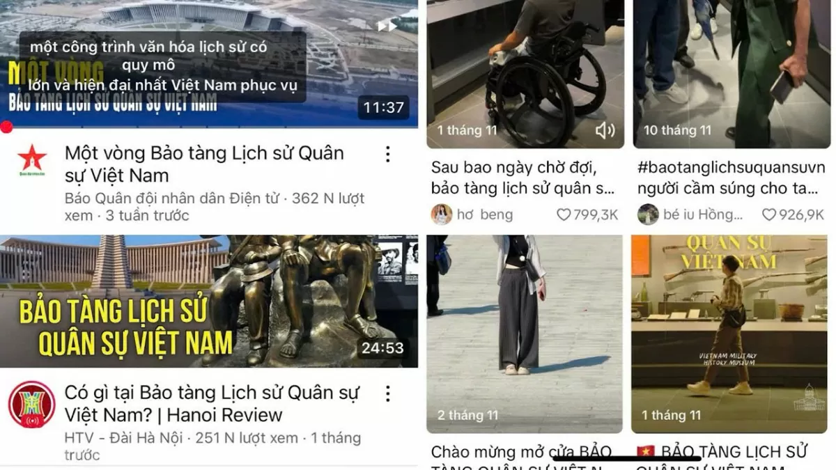 Bảo tàng Lịch sử Quân sự Việt Nam đang ngày càng thu hút sự quan tâm mạnh mẽ từ giới trẻ, đặc biệt là trên các nền tảng mạng xã hội như TikTok, YouTube và các trang báo điện tử.