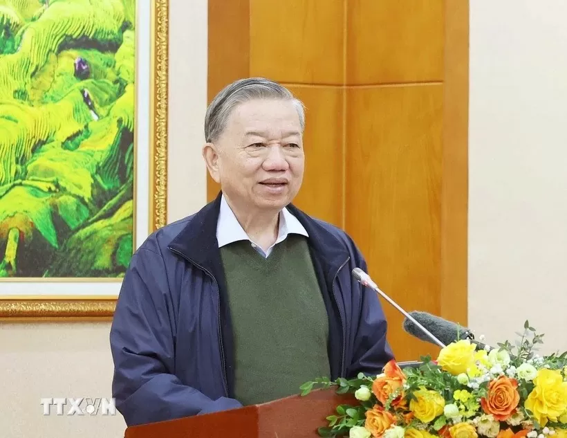 Tổng Bí thư Tô Lâm phát biểu chỉ đạo tại buổi làm việc với Ban Kinh tế Trung ương