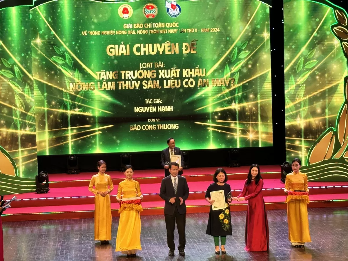 Báo Công Thương đạt giải chuyên đề Báo chí viết về Tam nông