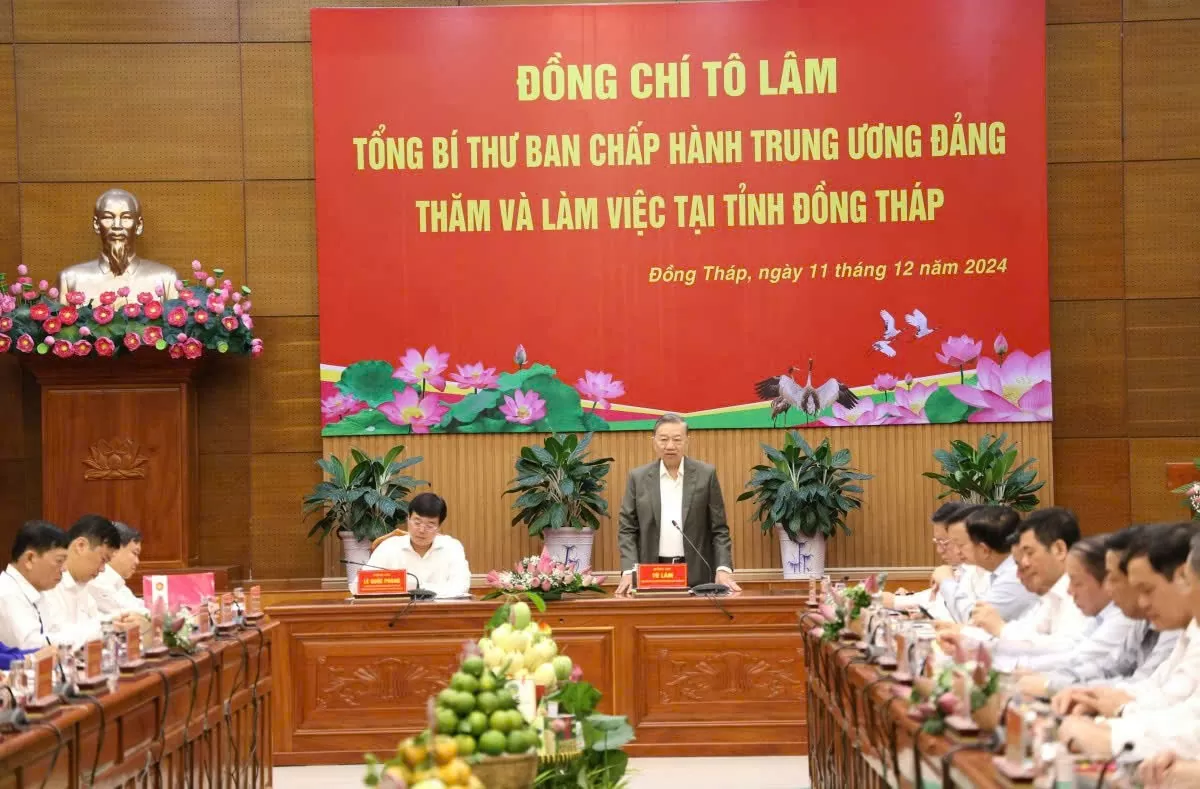 Bộ trưởng Nguyễn Hồng Diên gợi mở các giải pháp để Đồng Tháp khai thác tối đa lợi thế, tăng trưởng 2 con số