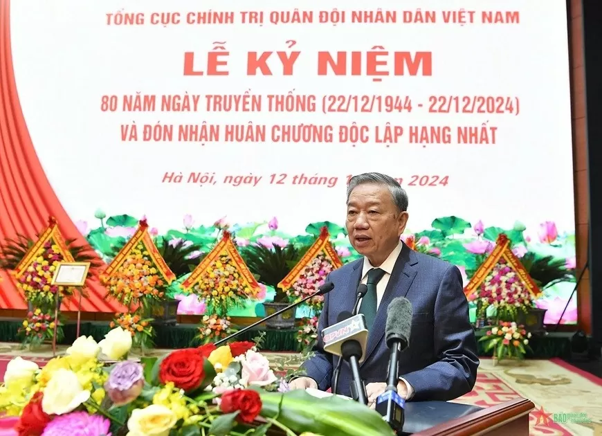 Phát biểu của Tổng Bí thư Tô Lâm tại Lễ kỷ niệm 80 năm Ngày truyền thống Tổng cục Chính trị