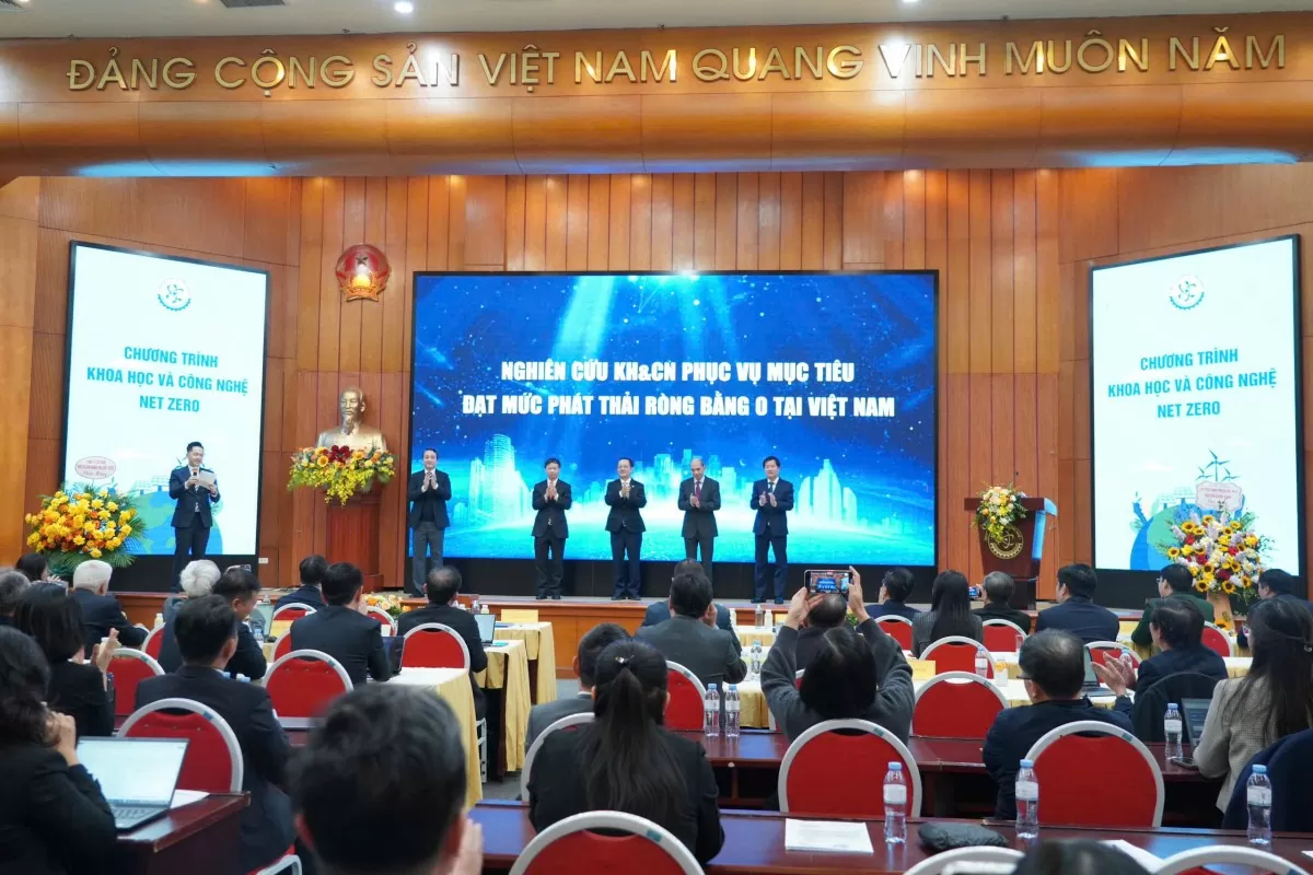 Lễ Công bố và Hội thảo “Chương trình nghiên cứu khoa học và công nghệ phục vụ mục tiêu đạt mức phát thải ròng bằng 0 tại Việt Nam