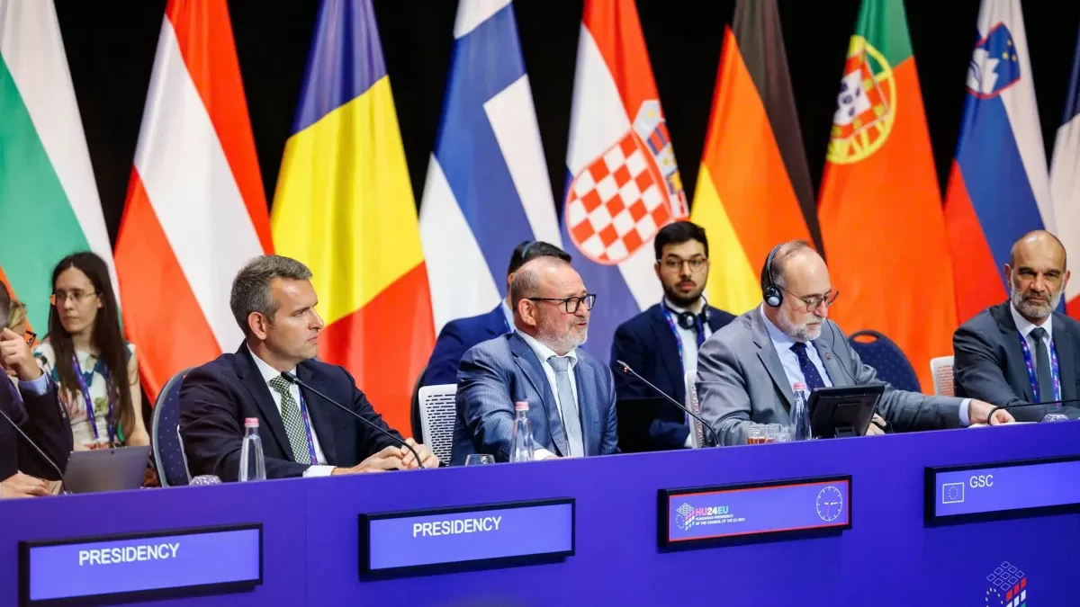 Một cuộc họp giữa các Bộ trưởng Năng lượng EU tại Brussels dưới sự chủ trì của Hungary vào tháng 7/2024. Ảnh: Reuters