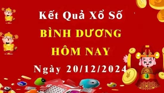 XSBD 20/12, Kết quả xổ số Bình Dương hôm nay 20/12/2024, KQXSBD thứ Sáu ngày 20 tháng 12