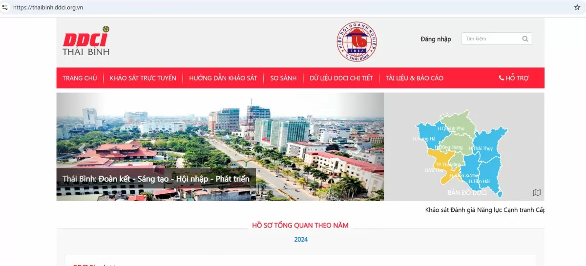 Website DDCI Thái Bình