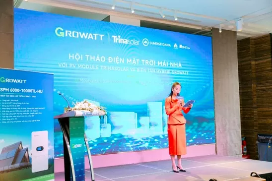 Growatt thúc đẩy phát triển điện mặt trời mái nhà, góp phần thực hiện Quy hoạch điện 8