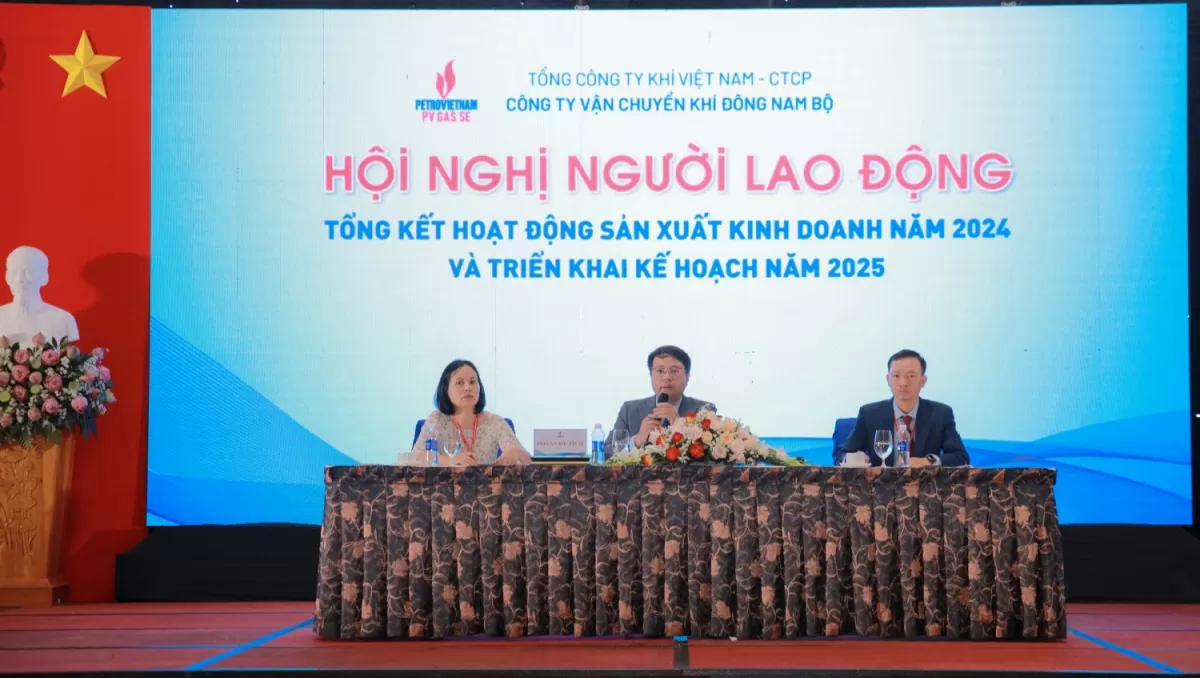 Đoàn chủ tịch điều hành Hội nghị NLĐ PV GAS SE năm 2024