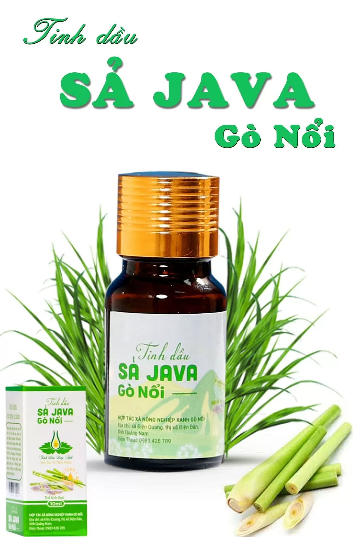 tinh dầu sả Java Gò Nổi