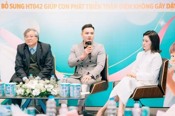 Ông Đoàn Thanh Tuấn - CEO công ty Cổ Phần Y Tế Quốc Tế VietCare chia sẻ tại sự kiện ra mắt sản phẩm của thương hiệu ABO