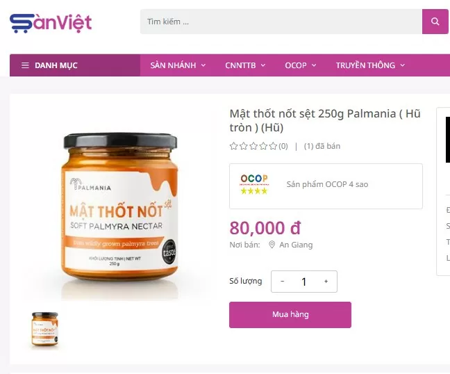 Đặc sản An Giang tận dụng lợi thế thương mại điện tử