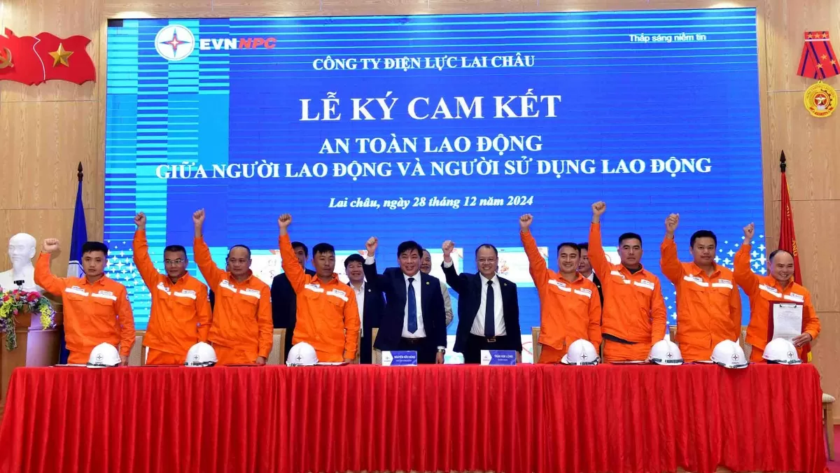 PC Lai Châu ký cam kết đảm bảo an toàn lao động