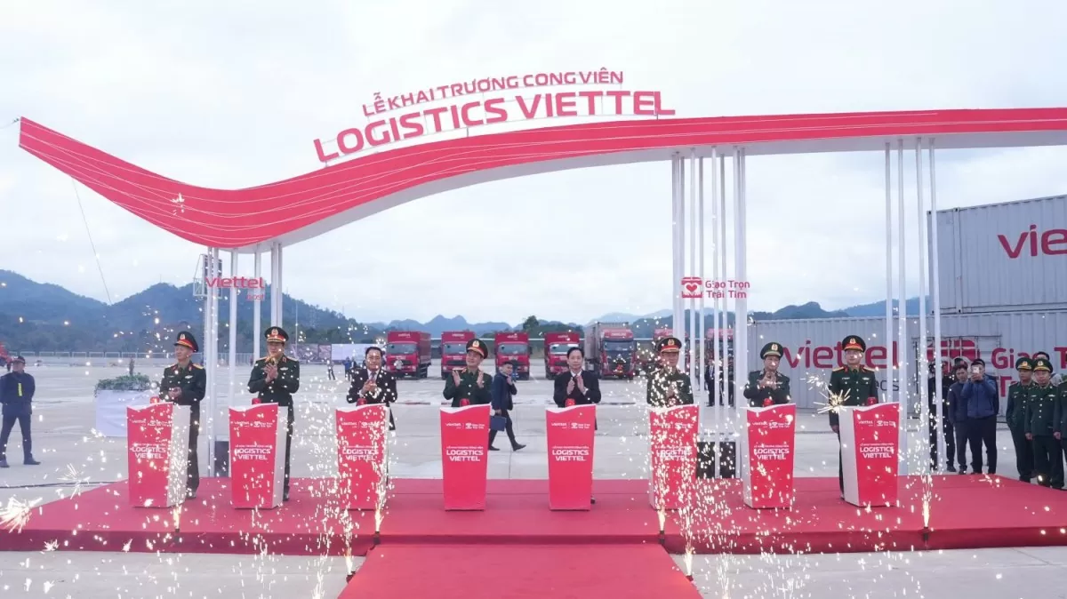 Công viên Logistics Viettel có diện tích 143,7 ha, với tổng vốn đầu tư gần 3.300 tỷ đồng, có khả năng xử lý 1.500 xe thông quan mỗi ngày (gấp 2 lần so với hiện tại) - Ảnh: VGP/LN