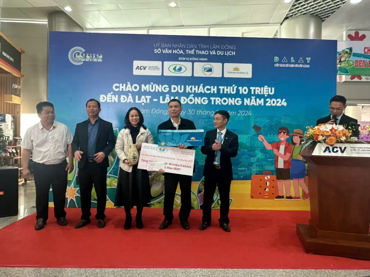 Lâm Đồng đón du khách thứ 10 triệu trong năm 2024