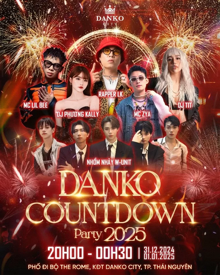 Danko Countdown Party 2025 – điểm hẹn đón năm mới của người dân Thái Nguyên