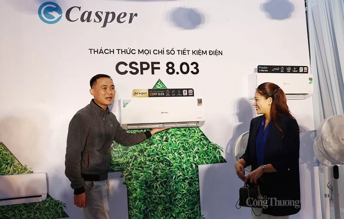 Casper Việt Nam chính thức ra mắt dòng điều hòa cao cấp LaCasper siêu tiết kiệm điện chưa từng có với chỉ số hiệu suất năng lượng CSPF 8,03 model XC-09IU38. (Ảnh: Phương Nguyễn)