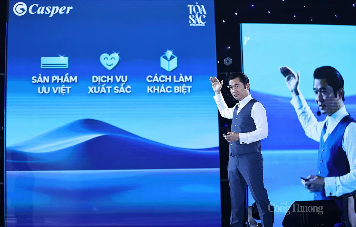 Ông Nguyễn Viết Chung - Tổng giám đốc của Casper Việt Nam - chia sẻ tại Sự kiện công bố chiến lược sản phẩm mới diễn ra tại Ninh Binh tối 30/12