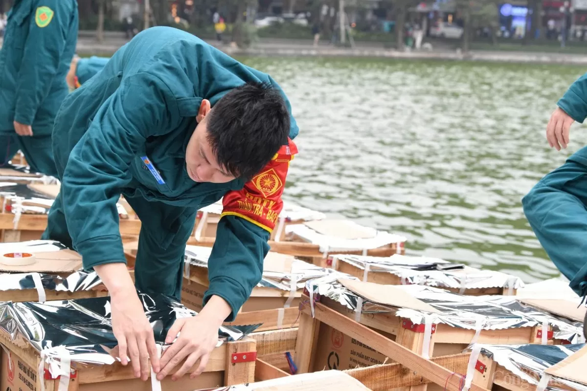 Hà Nội: Trận địa pháo hoa sẵn sàng đón Giao thừa 2025