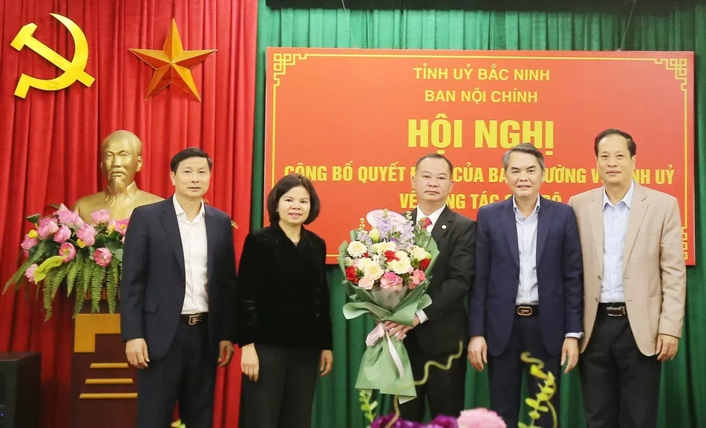 Ông Nguyễn Đức Lợi - Phó Bí thư Thường trực Thị ủy Quế Võ được bổ nhiệm giữ chức Phó Trưởng Ban Nội chính Tỉnh ủy Bắc Ninh
