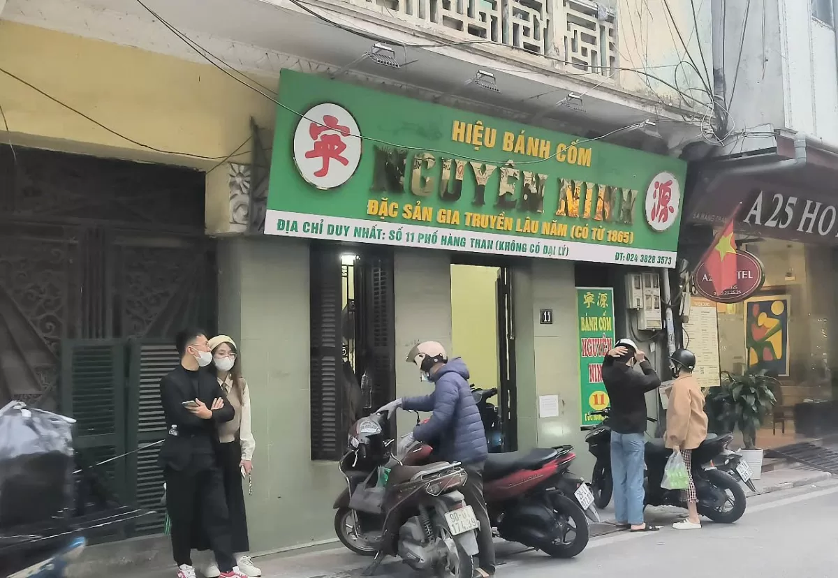 ha noi tam dung hoat dong thuong hieu banh com nguyen ninh