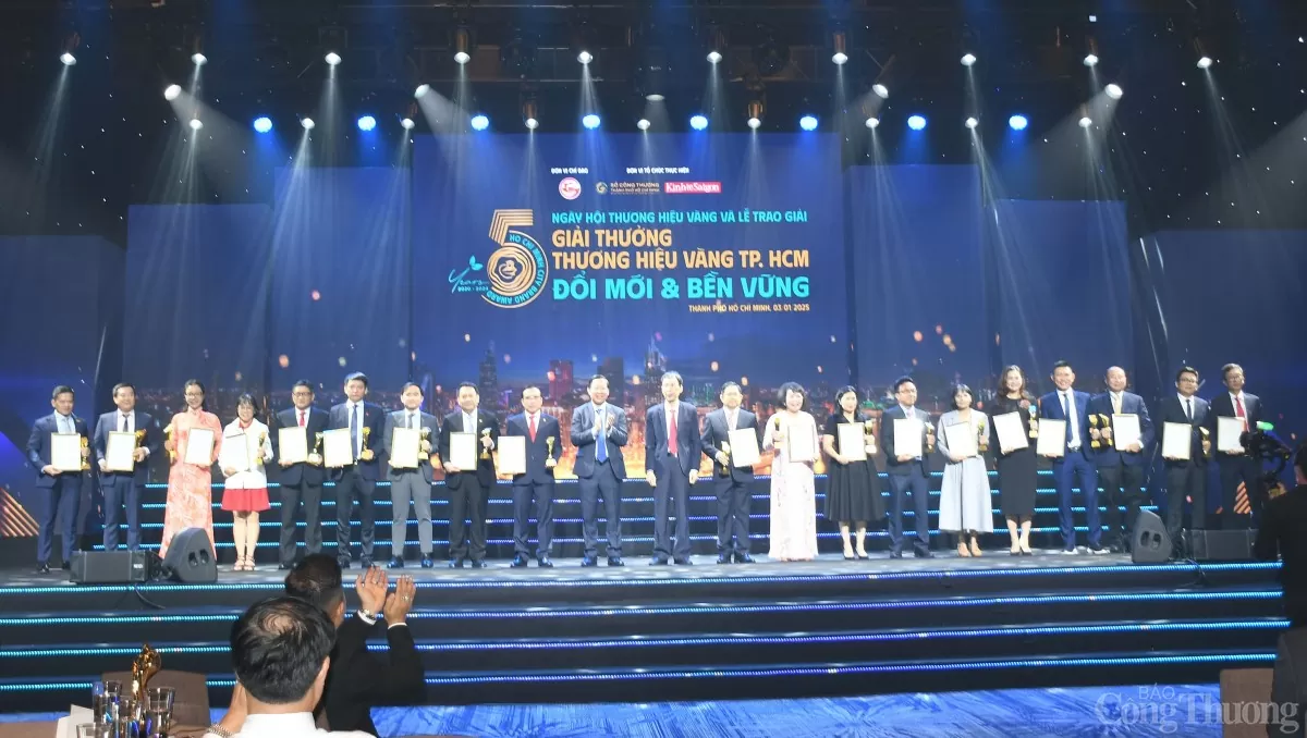29 doanh nghiệp đoạt giải Thương hiệu Vàng TP. Hồ Chí Minh