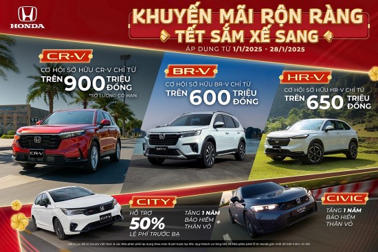 khuyen mai ron rang tet sam xe sang