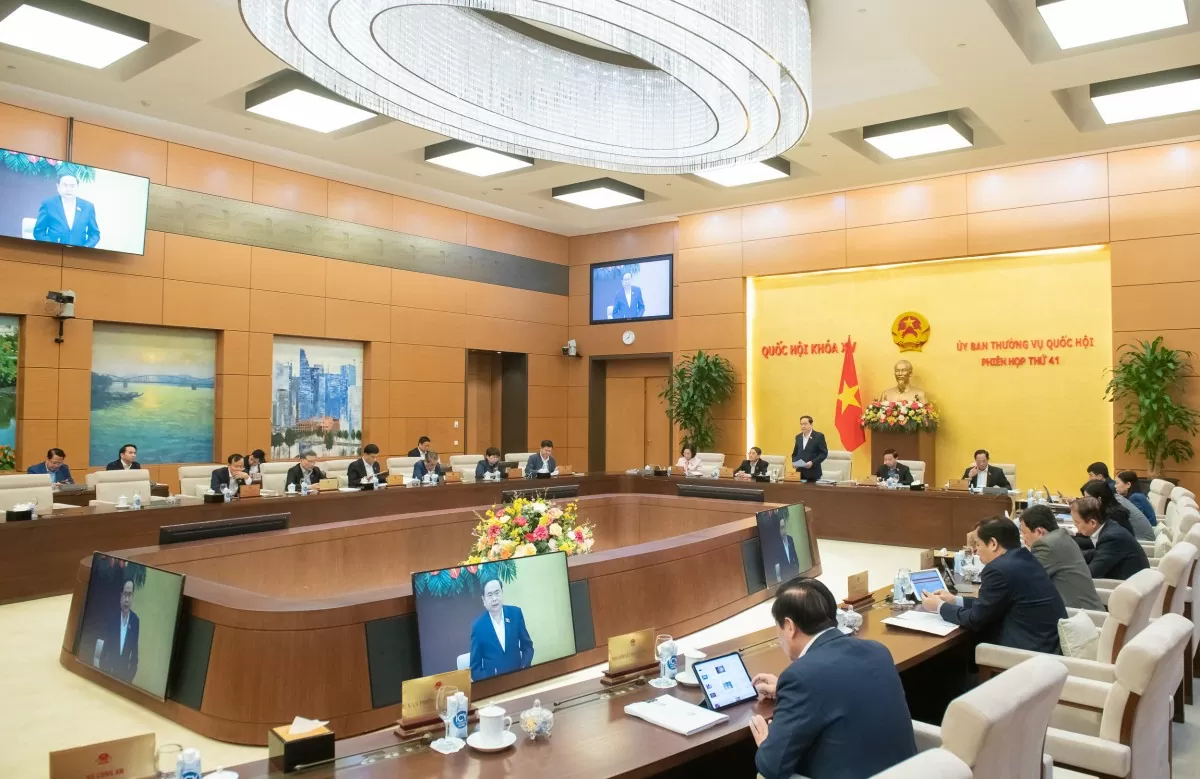 Khai mạc phiên họp thứ 41 - Ủy ban Thường vụ Quốc hội khóa XV