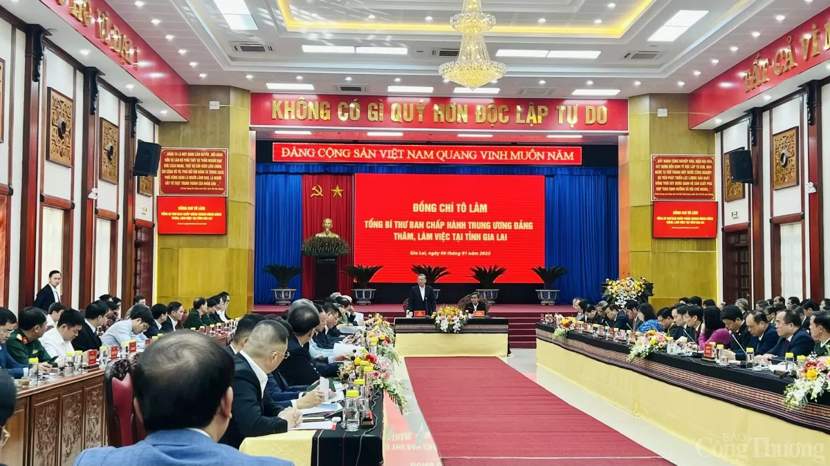 Tổng Bí thư Tô Lâm: 3 trụ cột chính để Gia Lai bứt phá