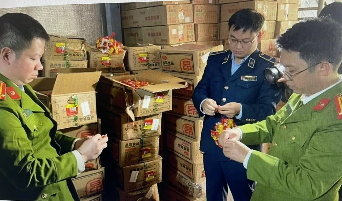Hà Nội: Hơn 13 tấn thực phẩm có dấu hiệu nhập lậu