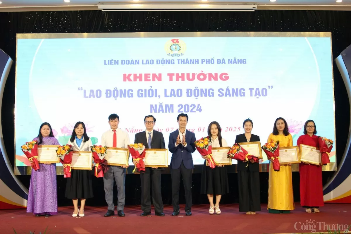 Trao Bằng khen cho các lao động giỏi, lao động sáng tạo TP. Đà Nẵng năm 2024
