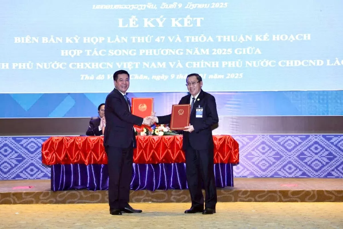 Kỳ họp 47 Ủy ban liên chính phủ hợp tác Việt - Lào: Kim ngạch thương mại tăng gần 34% năm 2024