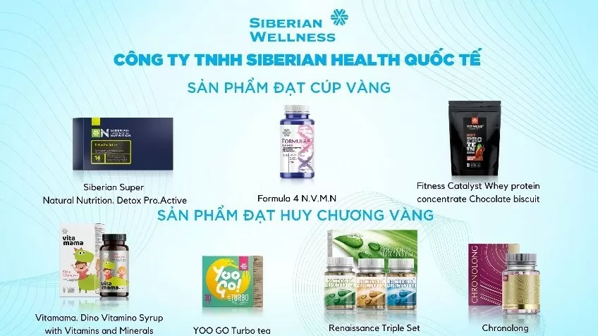 Siberian Wellness nhận giải “Sản phẩm vàng vì sức khỏe cộng đồng”