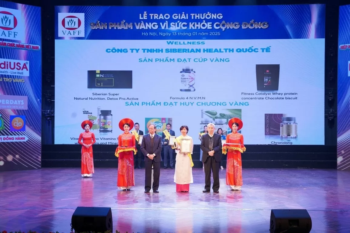 Siberian Wellness nhận giải “Sản phẩm vàng vì sức khỏe cộng đồng”