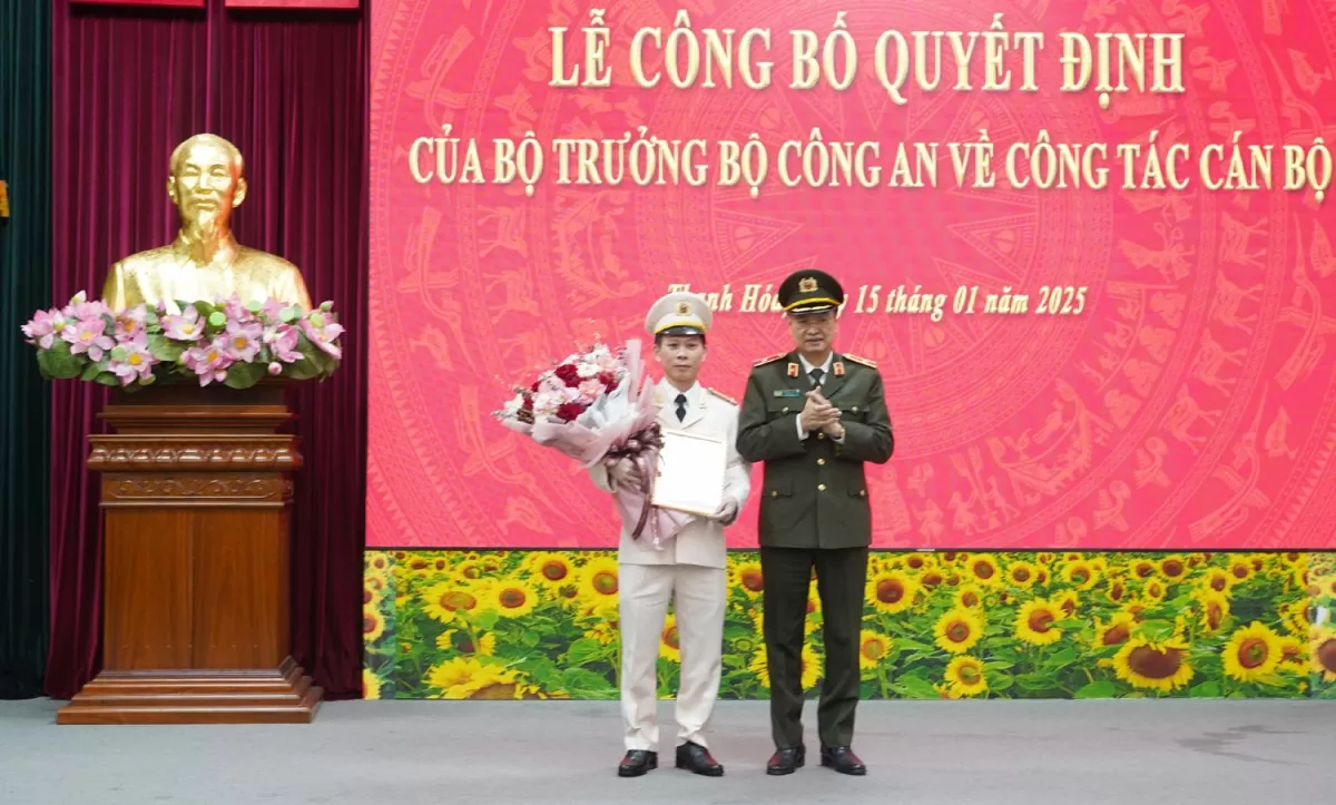 bổ nhiệm phó giám đốc công an tỉnh thanh hóa