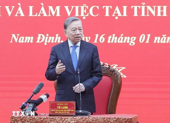 tong bi thu to lam muon nam dinh tiep tuc duy tri tang truong 2 con so