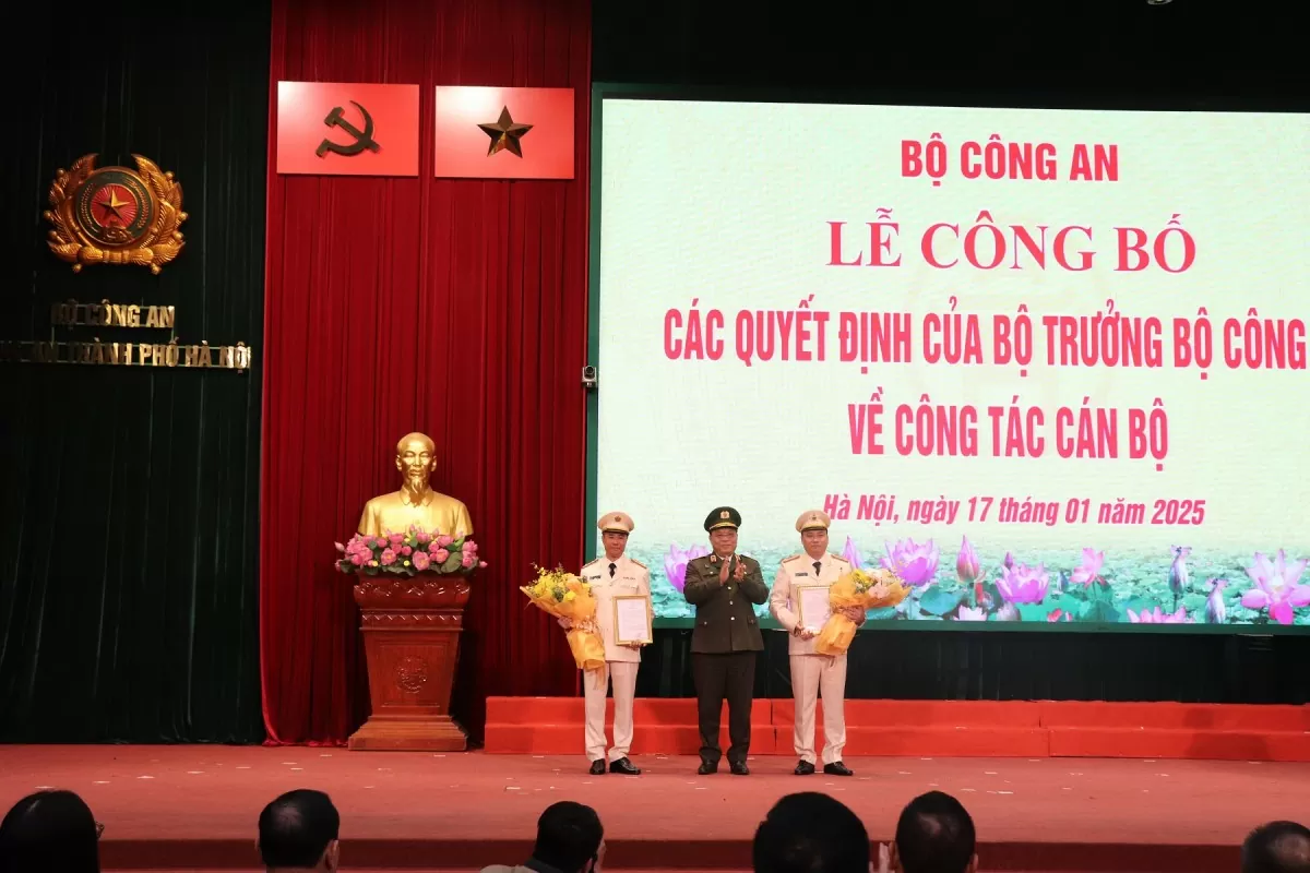 Công an TP. Hà Nội có 2 tân Phó Giám đốc