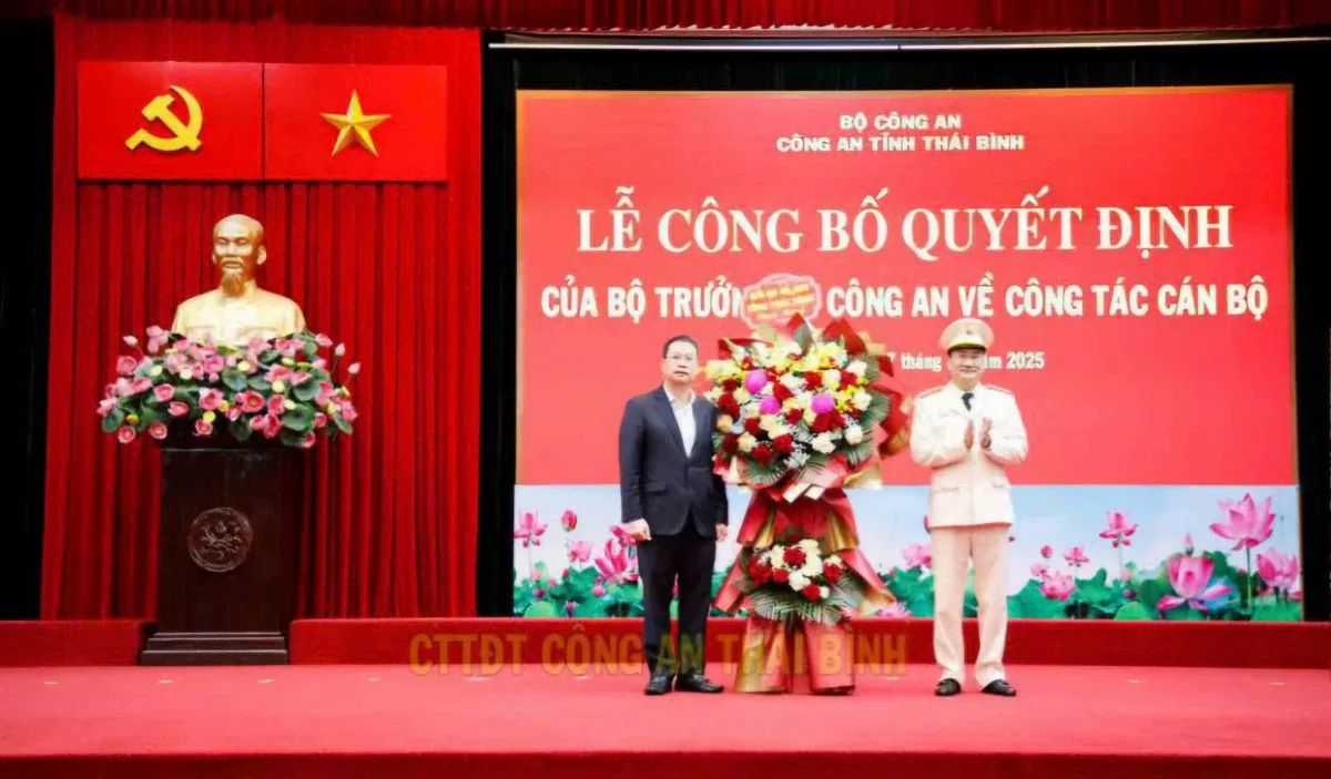 Thượng tá Phạm Thanh Tiến giữ chức Phó Giám đốc Công an tỉnh Thái Bình
