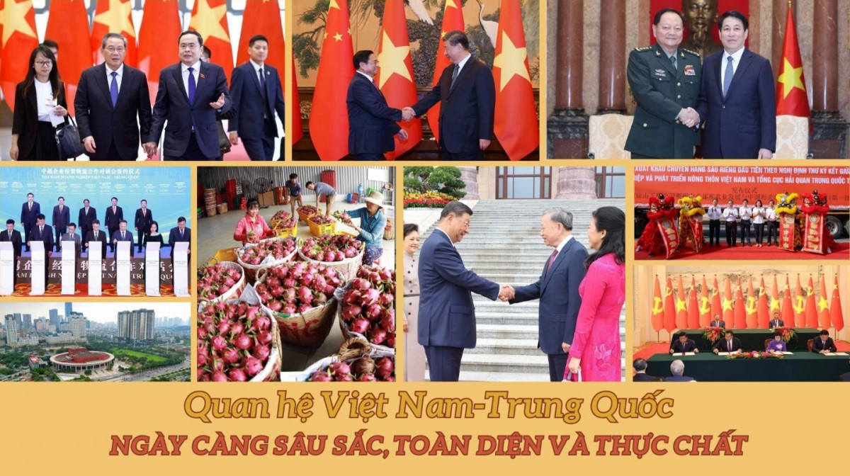 Quan hệ Việt Nam-Trung Quốc ngày càng sâu sắc, toàn diện và thực chất