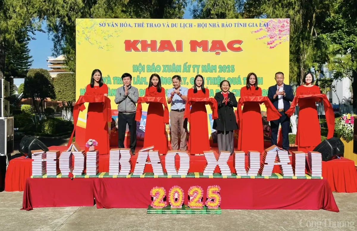 Hội Báo Xuân Ất Tỵ 2025 Gia Lai rộn ràng, hấp dẫn