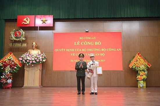 tin nhan su 201 bo cong an cong bo 2 quyet dinh ve cong tac can bo