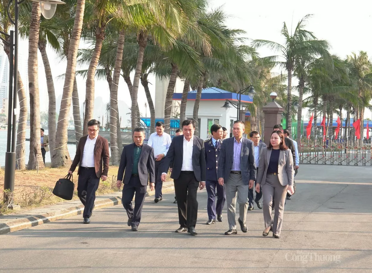 Chùm ảnh: Thứ trưởng Nguyễn Sinh Nhật Tân kiểm tra tình hình cung ứng xăng dầu tại Quảng Ninh