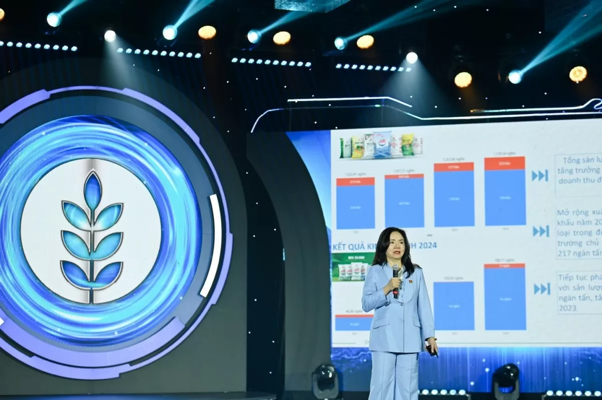 Bà Nguyễn Thị Hiền – Phó Tổng Giám đốc phụ trách khối Kinh doanh PVCFC chia sẻ về những cập nhật, đổi mới trong chính sách bán hàng năm 2025.