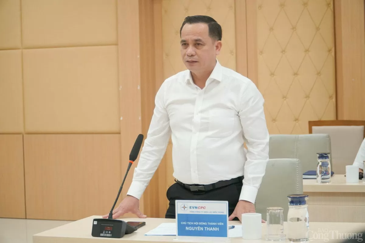 Thứ trưởng Nguyễn Hoàng Long làm việc với Điện lực miền Trung