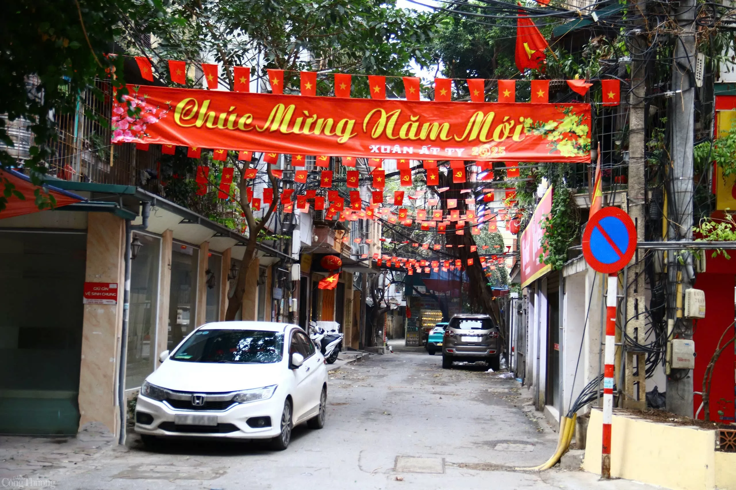 Phố phường Hà Nội trang hoàng rực rỡ chào đón Xuân Ất Tỵ 2025
